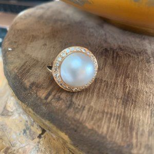 Mabe Pearl 14CT GORGOUS RING Size 7 to 8